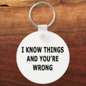 Porte-clés Je Connais Les Choses (Recto)