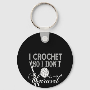 Porte-clés Je Crochet donc je ne démêle pas