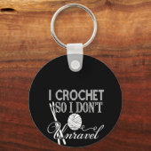 Porte-clés Je Crochet donc je ne démêle pas (Recto)
