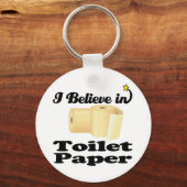 Porte-clés je crois au papier toilette (Recto)