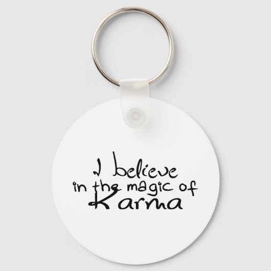 Porte-clés Je crois au Porte - clé Karma (Recto)