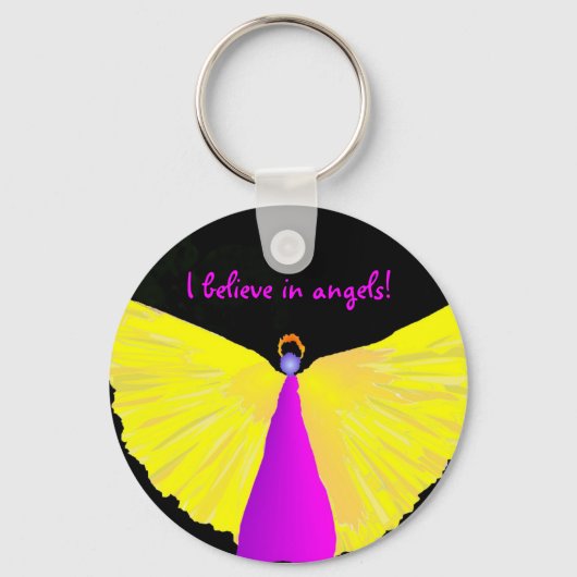 Porte-clés Je crois aux anges ! (Recto)