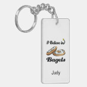 Porte-clés je crois aux bagels (Devant gauche)