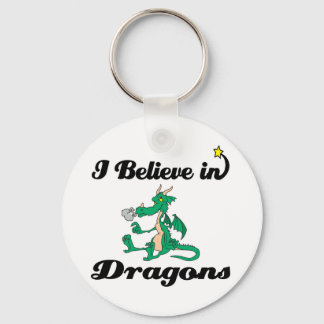 Porte-clés je crois aux dragons