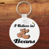 Porte-clés je crois aux haricots (Recto)