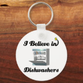 Porte-clés je crois aux lave-vaisselle (Recto)