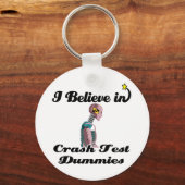 Porte-clés je crois aux mannequins d'essais de collision (Recto)