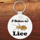 Porte-clés je crois aux poux (Recto)