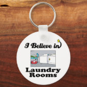 Porte-clés je crois aux salles de blanchisserie (Recto)