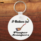 Porte-clés je crois aux scoopers pauvres (Recto)