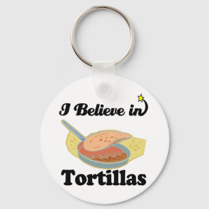 Porte-clés je crois aux tortillas