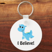 Porte-clés Je Crois ! Cute Blue Nessie (Recto)