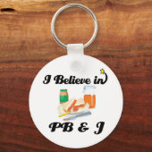 Porte-clés je crois en PB et J (Recto)