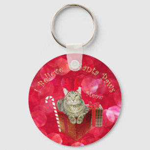 Porte-clés Je crois en Père Noël Paws