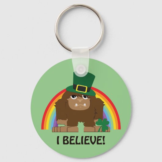 Porte-clés Je Crois ! Leprechaun Bigfoot (Recto)