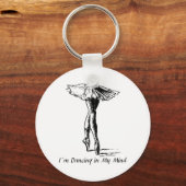Porte-clés Je danse dans mon esprit (Recto)