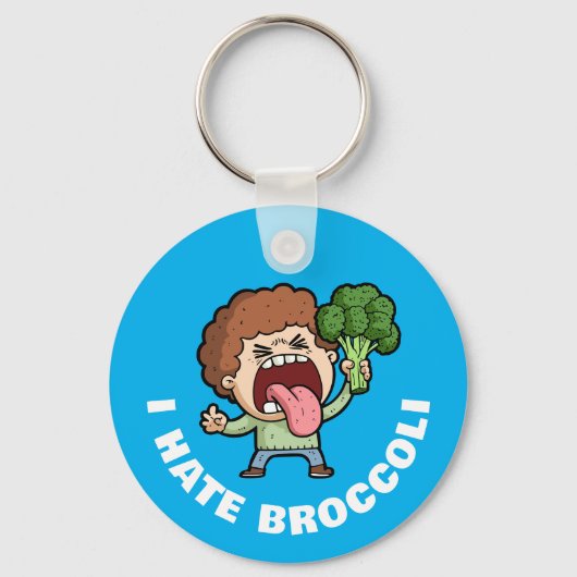 Porte-clés Je déteste le brocoli (Recto)