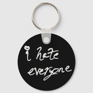 Porte-clés Je déteste tout le porte - clé