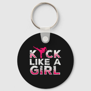 Porte-clés Je donne des coups de pied comme une fille - kickb