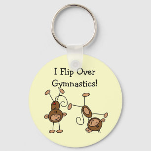 Porte-clés Je fais des flips de gymnastique