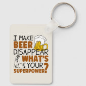 Porte-clés Je fais disparaître la bière (Verso)