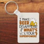 Porte-clés Je fais disparaître la bière (Recto)