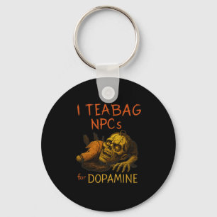 Porte-clés Je fais du sachet de thé aux PNJ - Drôle de joueur
