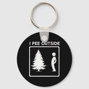 Porte-clés Je fais pipi à l'extérieur Camping Humour Garçon S