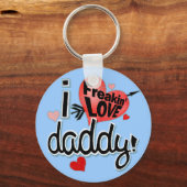 Porte-clés Je Freakin LOVE Papa ! (Recto)