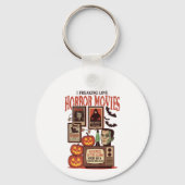 Porte-clés Je Freaking Love Horror Movies (Verso)