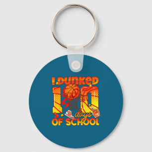 Porte-clés Je Funny Basketball Dunked100 Jours Étudiant
