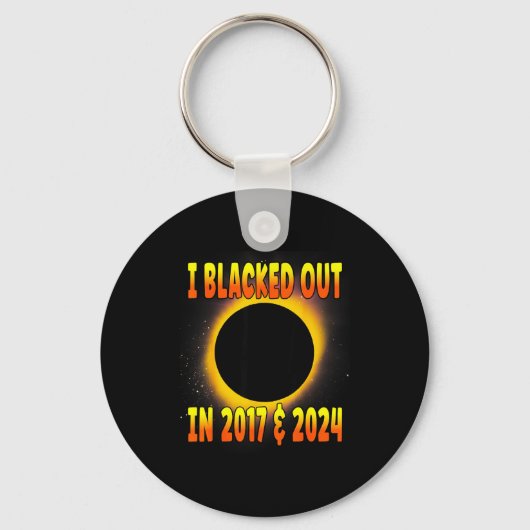 Porte-clés Je Funny Blacked Out 2017 Éclipse Totale (Recto)