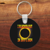 Porte-clés Je Funny Blacked Out 2017 Éclipse Totale (Recto)