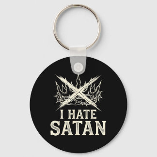 Porte-clés Je hais Satan