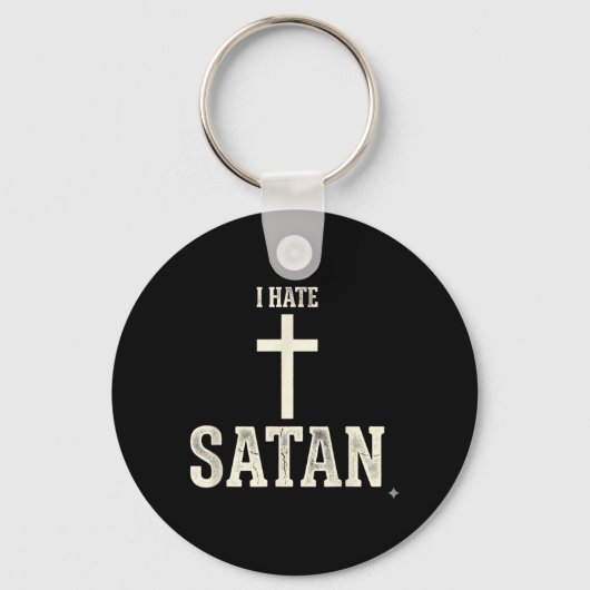 Porte-clés Je hais Satan (Recto)