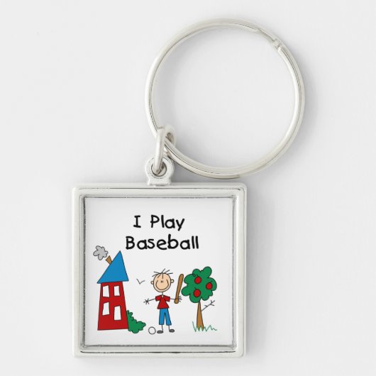 Porte-clés Je joue au baseball (Devant)