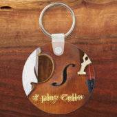 Porte-clés Je joue au Cello (Recto)