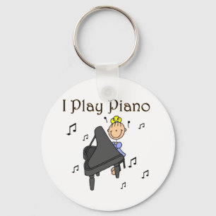 Porte-clés Je Joue au Piano T-shirts et Cadeaux