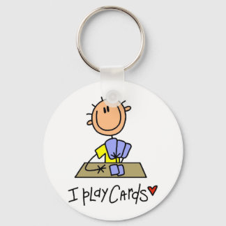 Porte-clés Je Joue aux cartes Tshirts et cadeaux