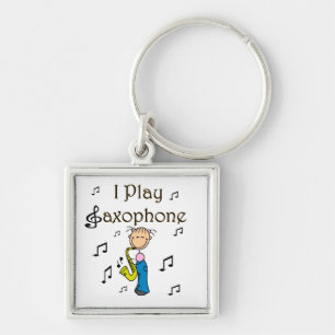 Porte-clés Je Joue du Saxophone T-shirts et Cadeaux pour Figu