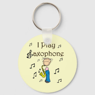 Porte-clés Je Joue du Saxophone T-shirts et Cadeaux pour Figu