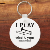 Porte-clés Je joue du trombone (Recto)