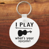 Porte-clés Je joue du violon (Recto)