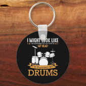 Porte-clés Je Joue Mes Tambours (Recto)