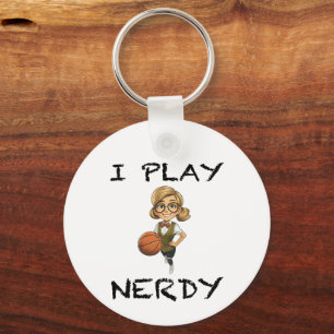 Porte-clés Je joue Nerdy