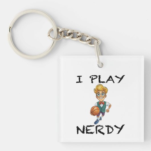 Porte-clés Je joue Nerdy (Devant)