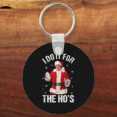 Porte-clés Je le fais pour l'amusant Père Noël Trump Noël P d (Recto)