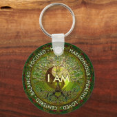 Porte-clés Je M'Affirme Yin Yang (Recto)