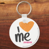Porte-clés Je Me Coeur Orange (Recto)