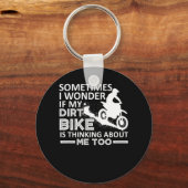 Porte-clés Je Me Demande Si Mon Vélo De Chemise Pense À Moi (Recto)